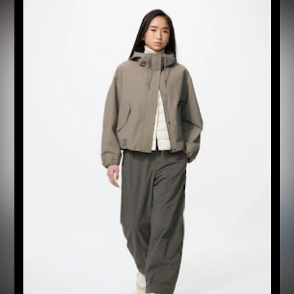 Uniqlo Short Parka Rain Jacket Coat NEW NWT - Picture 3 of 6